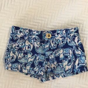 Lilly Pulitzer Girls Elephant Shorts